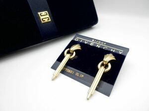 【希少】縦長 ジバンシー GIVENCHY イヤリング ジバンシイ ヴィンテージ 結婚式 パーティー レア ir-20-m19-3.5