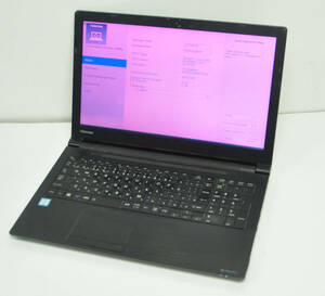 dynabook B65/F Core i3-6006U 2.0GHz / HDD 無し / メモリ 4GB 【 ジャンク品】