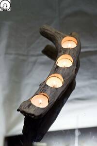 SEASIDEinterior☆流木で作るキャンドルホルダー Candle holder made from driftwood.36