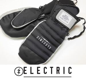 【新品:SALE】24 ELECTRIC PUFF MITTEN SNOW GLOVE - BLACK - Lサイズ エレクトリック 正規品 ミトン グローブ スノーボード