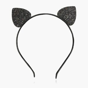 1本セット メイド 黒 ロリータ 猫耳 リボン スパンコール 女の子 髪飾り レディース ゴスロリ ヘアアクセサリー カチューシャ