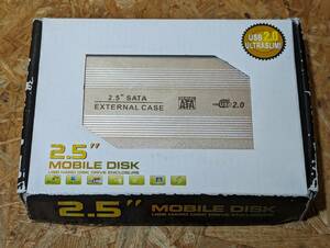 ジャンク品★MOBILE DISK　2.5 SATA EXTERNAL CASE SERIAL ATA USB 2.0 HDD★C-15