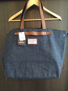 ROOTOTE HARRIS TWEED ショルダーバック　未使用 ルートート　ハリス・ツイード　ネイビー 定価23000 タグ付き