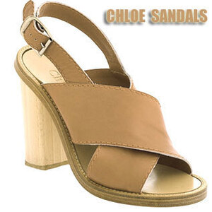 CHLOE Halter Slingback SANDALS other-47 brown／クロエ　バックストラップ　サンダル