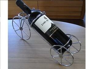 自転車の形をしたワインラック☆写真のワインは付きません