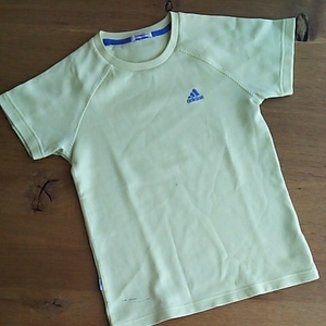 ｓ201 訳アリ激安！スポーツ美人！ ■adidas■ アディダス レディース サイズXS～S 黄系 半袖Tシャツ トレーニング ランニング 205円発送