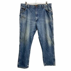 Wrangler カウボーイ ロングパンツ W42 ラングラー FR31MWZ ビッグサイズ ブルー コットン メキシコ製 古着卸 アメリカ仕入 2312-461