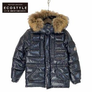 MONCLER モンクレール ネイビー GIUBBOTTO ROD LONG JACKET ロッド ダウンジャケット ネイビー 12 ジャケット ナイロン レディース 中古