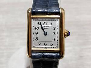 【24年9月OH電池交換済】Cartier カルティエ W1002954 タンク 腕時計 ベルト交換済 クォーツ