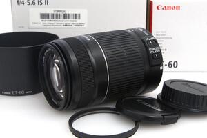 並品｜キヤノン EF-S 55-250mm F4-5.6 IS II CA01-A7655-2N4 Canon 望遠ズームレンズ EFマウント APS-C専用 中古