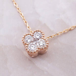 31654 ★Ponte Vecchio★ ダイヤネックレス K18PG 0.15ct