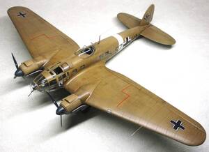 ドイツ空軍　 He １１１H-3 　北アフリカ　ICM　1/48 完成品 