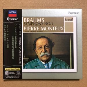 未開封 SACD エソテリック ESOTERIC ブラームス：交響曲第2番、大学祝典序曲、悲劇的序曲 ピエール・モントゥー