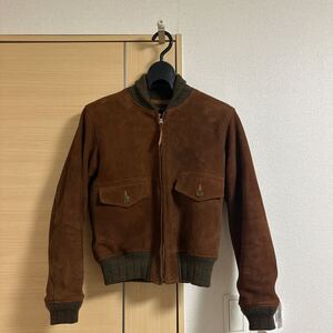 アットラスト　atlast&co ブッチャープロダクツ　timeworn clothing A-1 美品　レザー　ジャケット　38 アウター　ジープスキン　