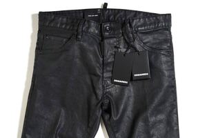 【新品正規品】10.3万 サイズ 46 Dsquared2 ディースクエアード COOL GUY S71LB1094 ブラックコーティング ストレッチ デニム イタリア製