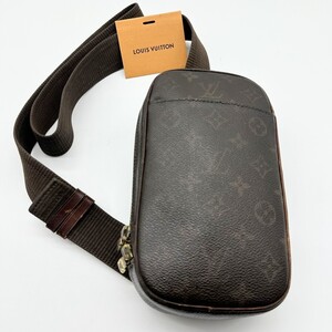 1円〜売り切り☆LOUIS VUITTON ルイヴィトン ポシェット ガンジュ モノグラム ショルダーバッグ ボディバッグ レザー 斜め掛け