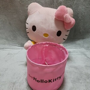 2011年代？ピンク キティちゃん ぬいぐるみ 小物入れ付き HELLO KITTY ハローキティ 平成レトロ サンリオ