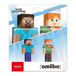 ★国内正規版品 アミーボ amiibo ダブルセット マインクラフト スティーブ/アレックス 大乱闘スマッシュブラザーズ★ニンテンドースイッチ