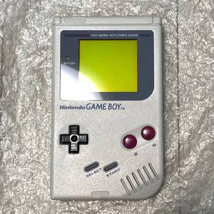 〈美品・画面無傷・動作確認済み〉GB 初代 ゲームボーイ ブロス 本体 DMG-01 グレー GAMEBOY bros.