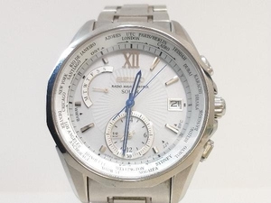 【1円】不動 ジャンク SEIKO セイコー ブライツ SAGA137 8B54-0AS0 ソーラー電波 腕時計 チタン シルバー 箱有 要二次電池交換 パーツ取り