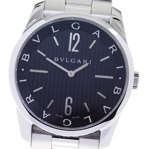 ブルガリ BVLGARI ST42S ソロテンポ クォーツ メンズ 美品 保証書付き_818484