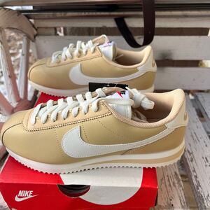 新品未使用　w25cm ナイキ　NIKE W CORTEZ DN1791-200 コルテッツ セサミ ナイキ ベージュ スニーカー １円スタート