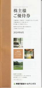 【NEW】最新　東急不動産 株主様ご優待冊子　500株優待