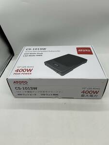 ★１円出品★送料無料 新品未使用　ATOTO CS-101 SW サブウーファー 10インチ薄型 最大電力400W 車載用 アンプ内蔵 　管理2024Q3Y1-Q9G-012