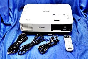 ■高輝度5000lm/ 2212ｈ・111ｈ■ EPSON/エプソン 液晶プロジェクター ■EB-1975W/リモコン・HDMI・VGAケーブル付き■ 55796Y