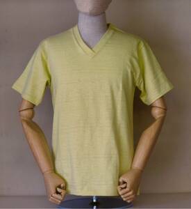 WAREHOUSE ウエアハウス 4601 サイズM SULPHUR YELLOW VネックTシャツ