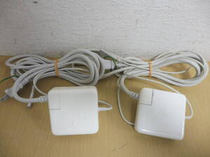 「612212/T3C」まとめて2点 Apple アップル 純正 60W MagSafe AC アダプタ A1344 Mac PC Power Adapter 中古 現状品