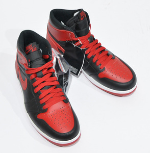 未使用 NIKE AIR JORDAN 1 HIGH THE RETURN ナイキ エアジョーダン 1.5 BRED 768861-001 US8 26cm