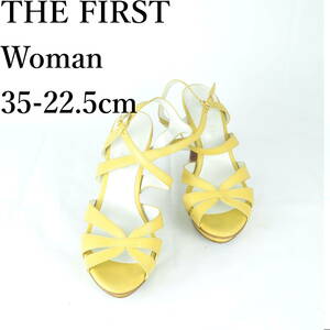 LK9018*THE FIRST Woman*ザファースト*レディースサンダル*35-22.5cm*マスタード