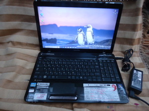 高速SSD Win10 Office付　Dynabook T351/46CBD SatelliteL750 15.6inLED液晶　動作美品　ライセンスOK　プレシャスブラック