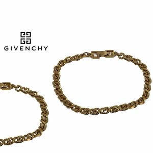 GIVENCHY PARIS VINTAGE ジバンシイ パリス ヴィンテージ 1980s ヴィンテージジュエリー チェーンブレスレット ゴールド系 アーカイブ