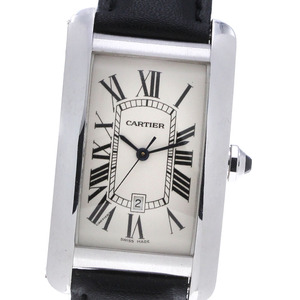 カルティエ CARTIER W2603256 タンクアメリカンLM K18WG 自動巻き メンズ _850072