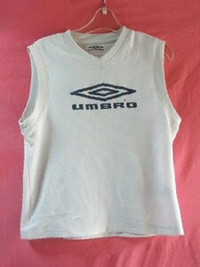 ＵＳＥＤ キッズ UMBRO タンクトップ サイズ１５０ 白系