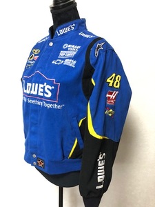 ☆LOWES JIMMIE JOHNSON ロウズ レーシングジャケット シボレー ジミージョンソン XL Jacket Denim Racing ☆ 