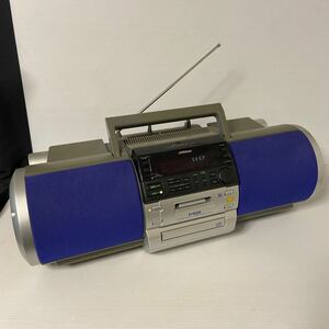 Victor ビクター システムコンポ MD CD ラジオ RD-MD5 現状品　MD不可 CDラジカセ 