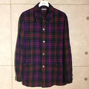 ONtheCORNER ITEM No.855/COMMEdesGARCONS HOMME コムデギャルソンオム 製品洗い加工 タータンチェックジャケット 00aw PLUS プリュス