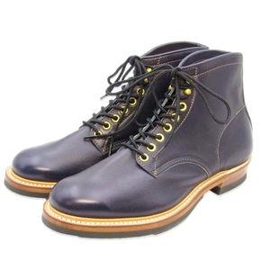 未使用 Y’2 LEATHER ワイツーレザー 8 INDIGO HORSE WORK BOOTS IS-02 ワークブーツ ホースハイド レースアップ インディゴ 35003863