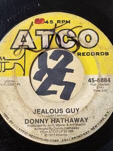 1972 DONNY HATHAWAY JEALOUS GUY 両面VG 傷多数特価 