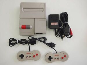 C9455 任天堂 ニューファミコン本体 HVC-101 （AV仕様 ファミコン） コントローラー2個 AVケーブル ACアダプター