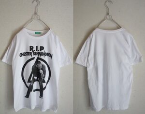 Linkin Park ☆Chester Charles Bennington☆リンキンパーク チェスター☆RIP Tシャツ 白