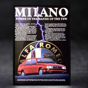 80年代 USA 当時物 アルファロメオ75 ミラノヴェルデ 広告 /カタログ Alfa Romeo 75 milano Verdマフラー ホイール 中古 ミニカー カスタム