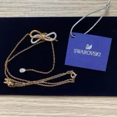 ⭐︎新品・未使用⭐︎ Swarovski スワロフスキー リボンモチーフ ネックレス