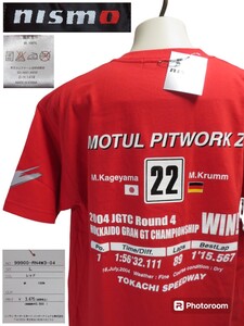 新品(デット)★Lサイズ【NISSAN/日産/ニッサン】NISOMO/ニスモ/MOTUL PITWORK Z【ゆうパケットなら送料無料】半袖/Tシャツ/2004