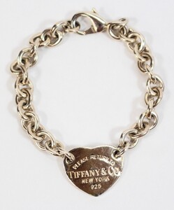 Y6577#◆中古品◆TIFFANY&Co. ティファニー リターントゥ ハート タグ チェーンブレス 925SV