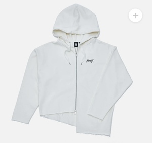 【新品未使用】BTS 防弾少年団 FC公式 ”ARMYST ZIP-UP HOODYWHITE Lサイズ ジョングク JK グク