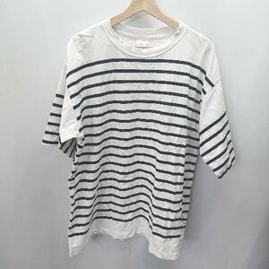 ◇ MONT KEMMEL モンケメル ボーダー 半袖 Tシャツ サイズ42 ホワイト ブラック系 レディース E